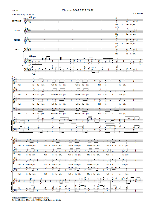 Product gallery: Page 1 of 1 Hallelujah, George Frideric Handel