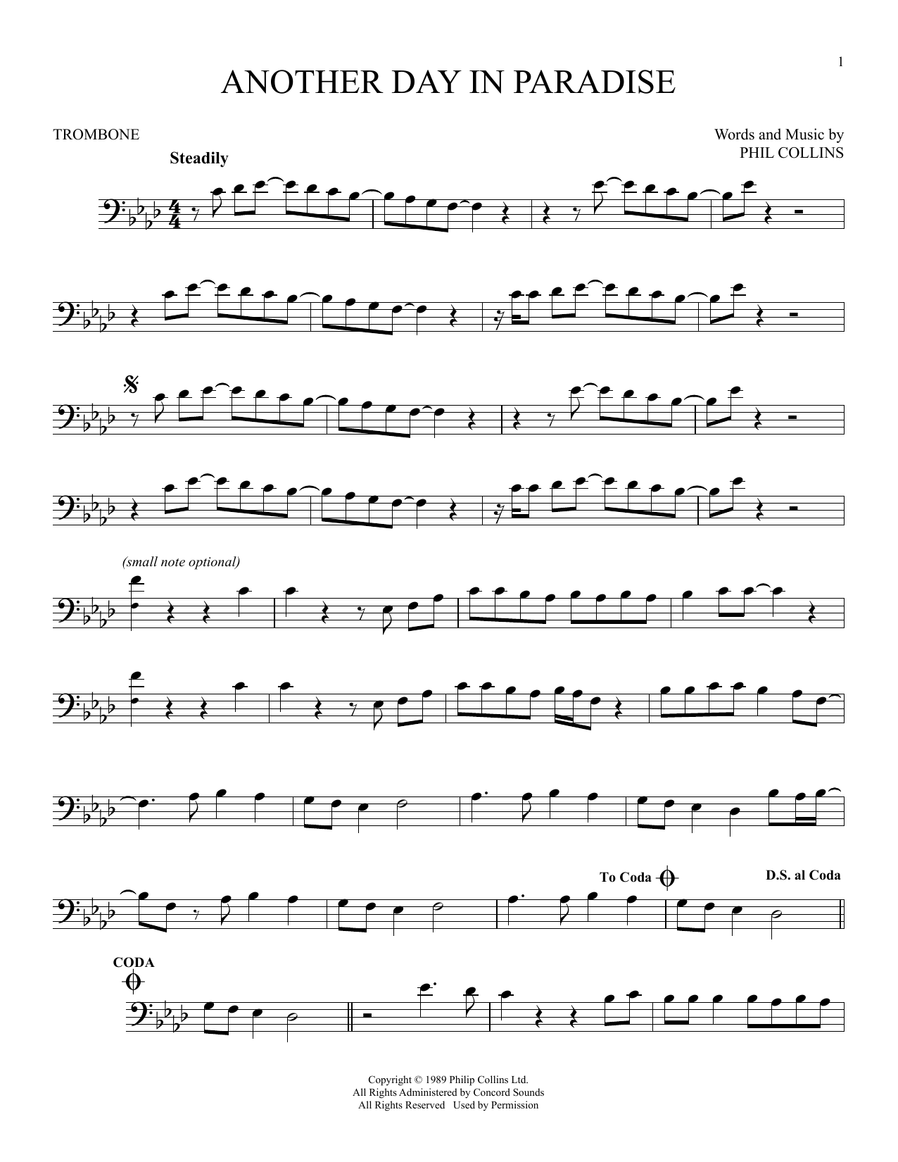 Product gallery: Page 1 of 1 Another Day In Paradise, Phil Collins