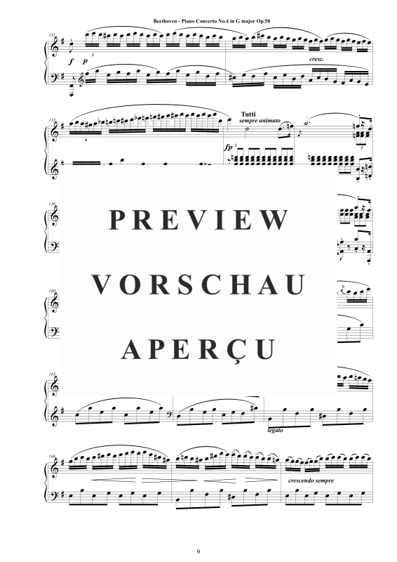 Produktgalerie: Seite 10 von 11 Piano Concerto No.4 in G major Op.58 - Piano Version, , Klavier Solo
