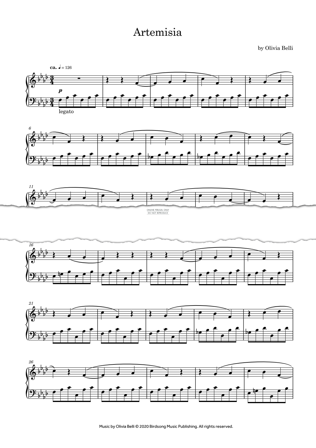 Produktgalerie: Seite 1 von 1 Artemisia, Olivia Belli, Klavier