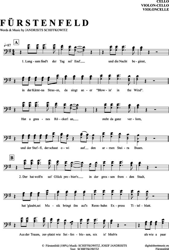 Produktgalerie: Seite 1 von 5 Fürstenfeld , STS, (Violon-Cello)