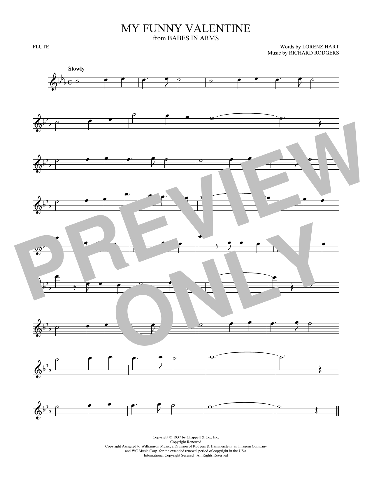 Product gallery: Page 1 of 1 My Funny Valentine, Rodgers & Hart