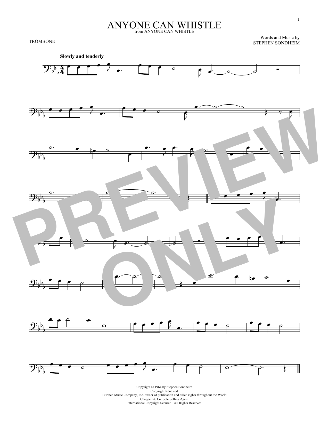 Product gallery: Page 1 of 1 Anyone Can Whistle, Stephen Sondheim