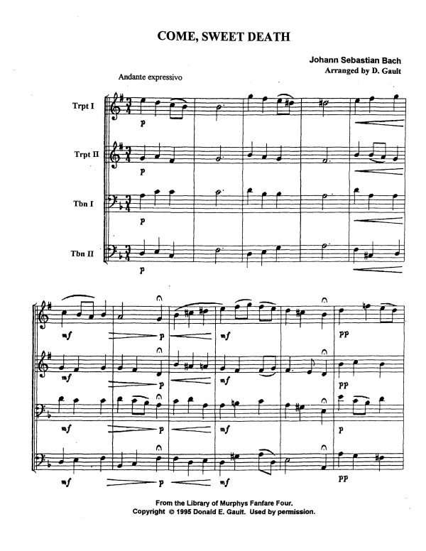 Produktgalerie: Seite 1 von 9 O Haupt voll Blut und Wunden, , Blechbläser Quartett