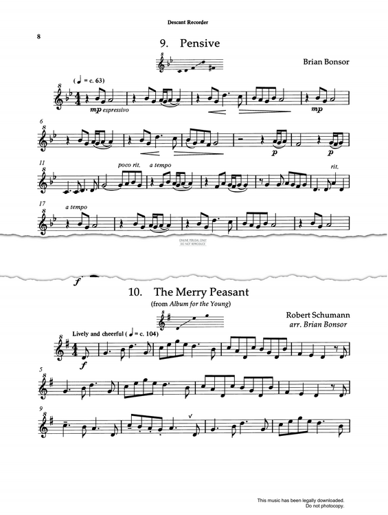 Product gallery: Page 1 of 1 The Merry Peasant, Robert Schumann
