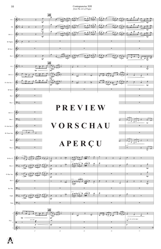 Produktgalerie: Seite 13 von 21 Contrapunctus 13 aus Kunst der Fuge , , (Concert Band)
