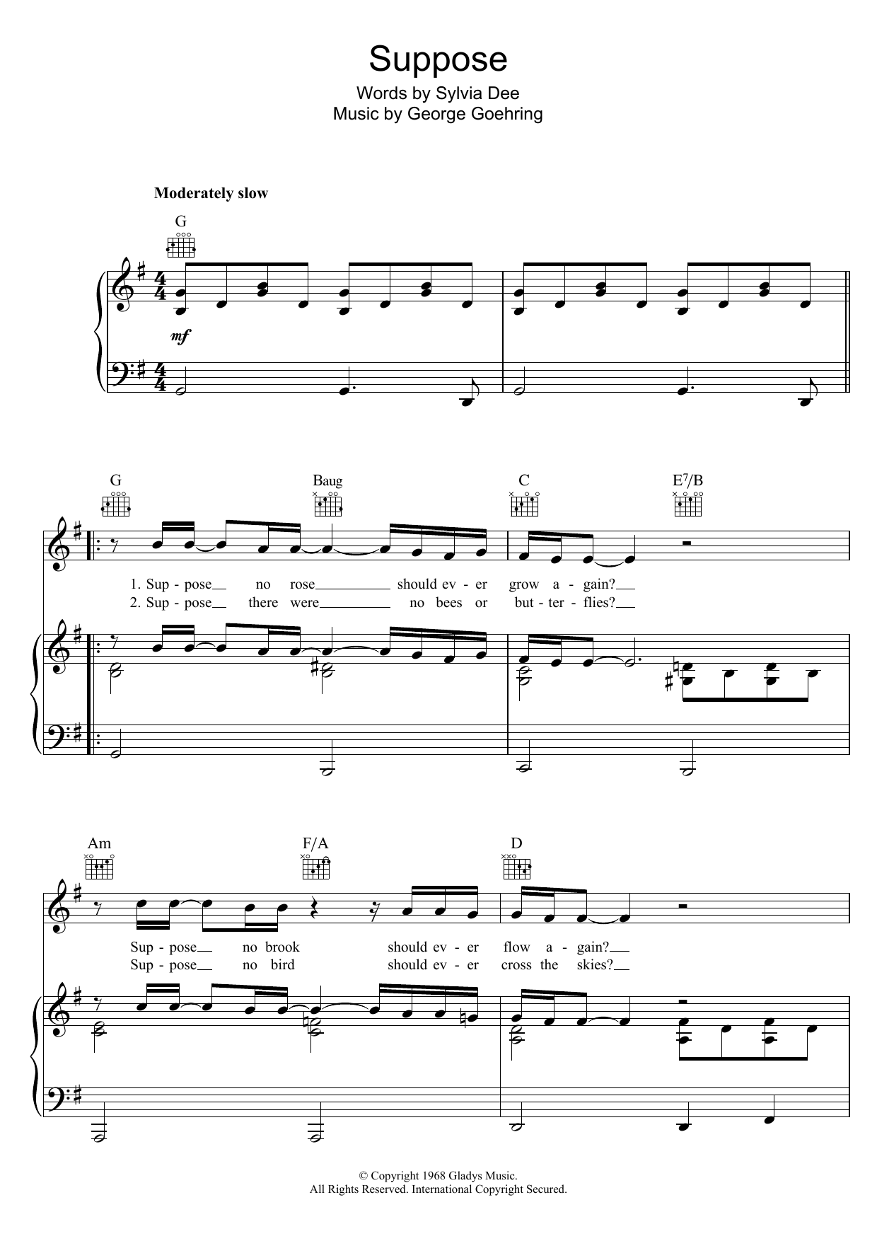 Produktgalerie: Seite 1 von 1 Suppose, Elvis Presley, Gesang, Gitarre, Klavier