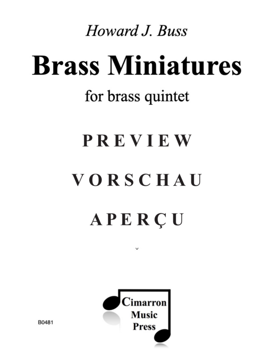 Produktgalerie: Seite 2 von 21 Brass Miniatures , , (Blechbläserquintett)
