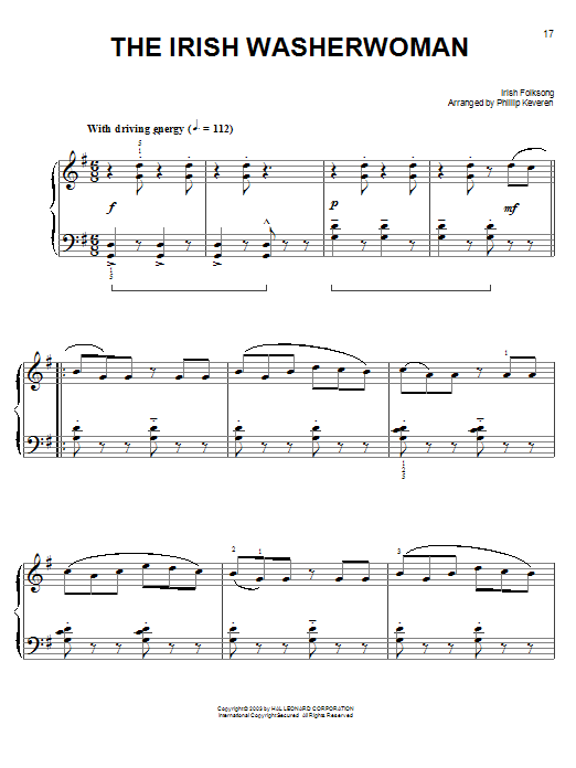 Product picture to: The Irish Washerwoman (arr. Phillip Keveren)