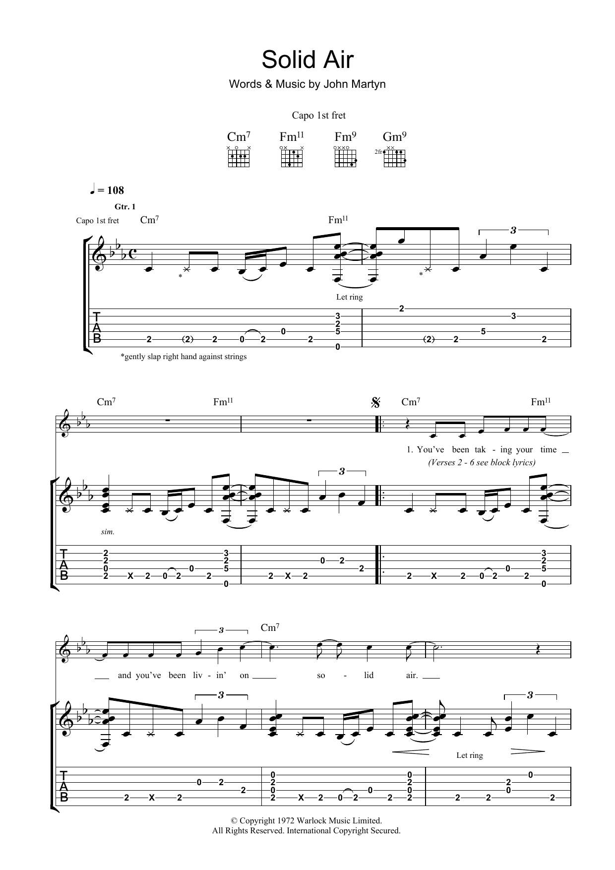 Produktgalerie: Seite 1 von 1 Solid Air, John Martyn, Gitarre