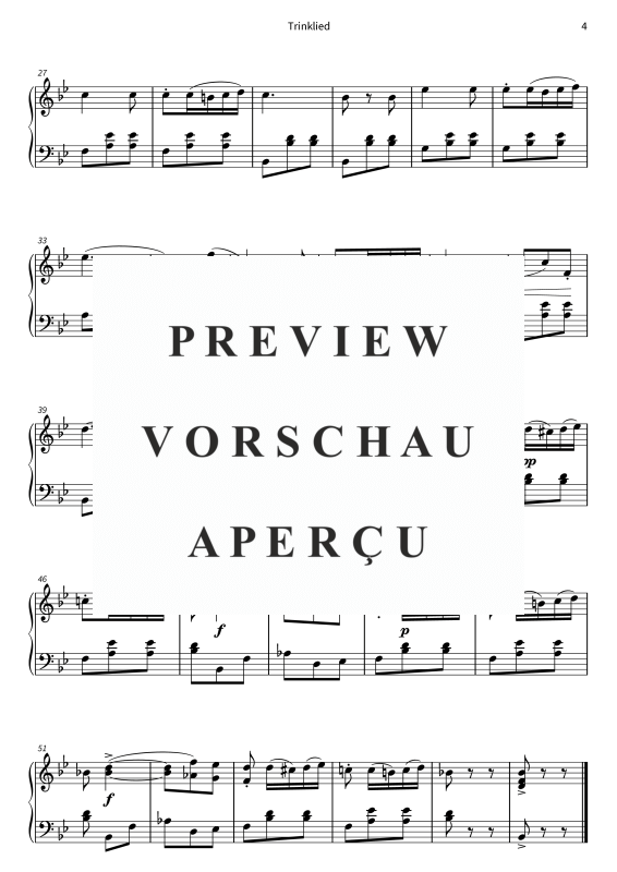 Produktgalerie: Seite 6 von 6 Drinking Song - (Libiamo ne´ lieti calici) Brindisi from the opera La traviata - simplified version for piano, , Klavier Solo