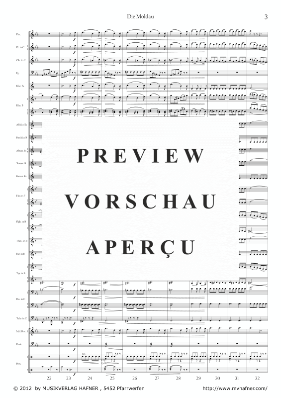 Product gallery: Page 8 of 11 Die Moldau, , (large wind orchestra)