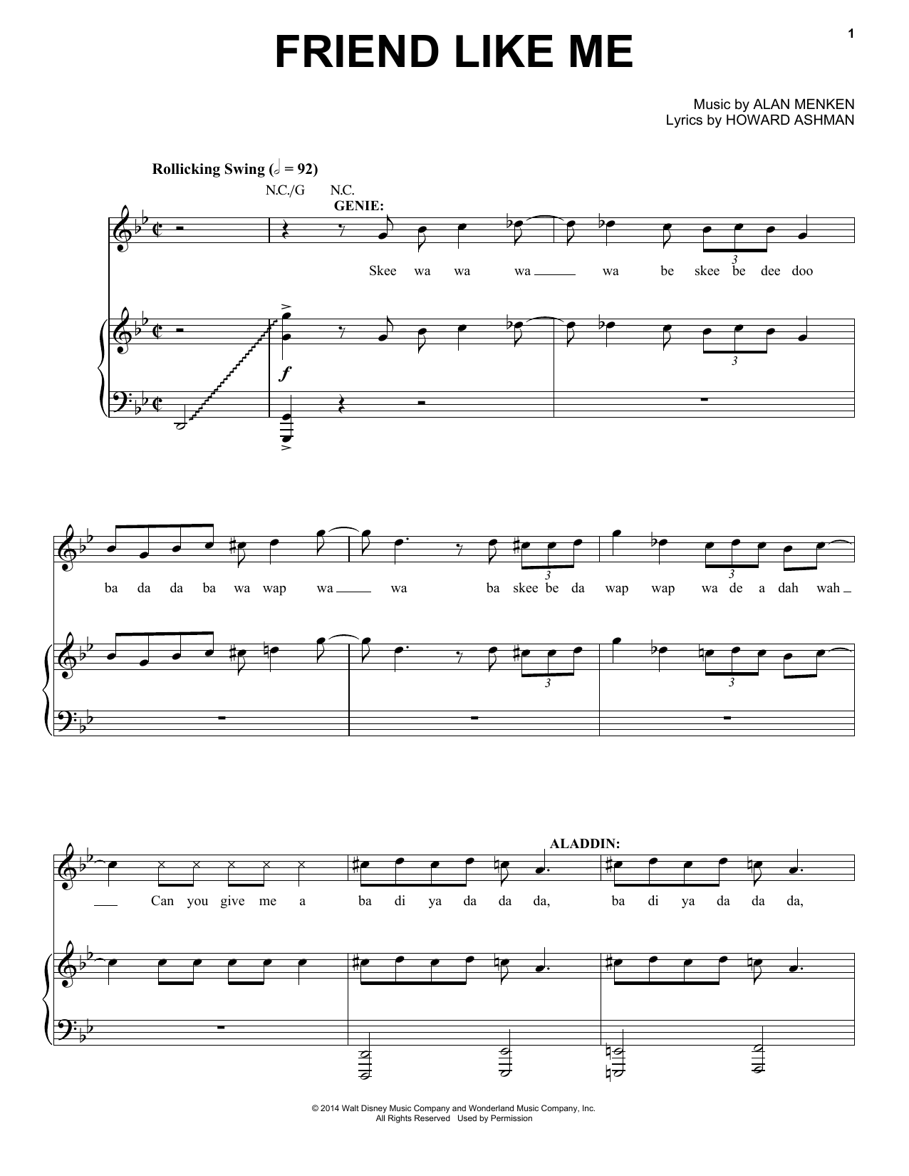 Produktbild zu: Friend Like Me (Stageplay Version) (from Aladdin: The Broadway Musical)