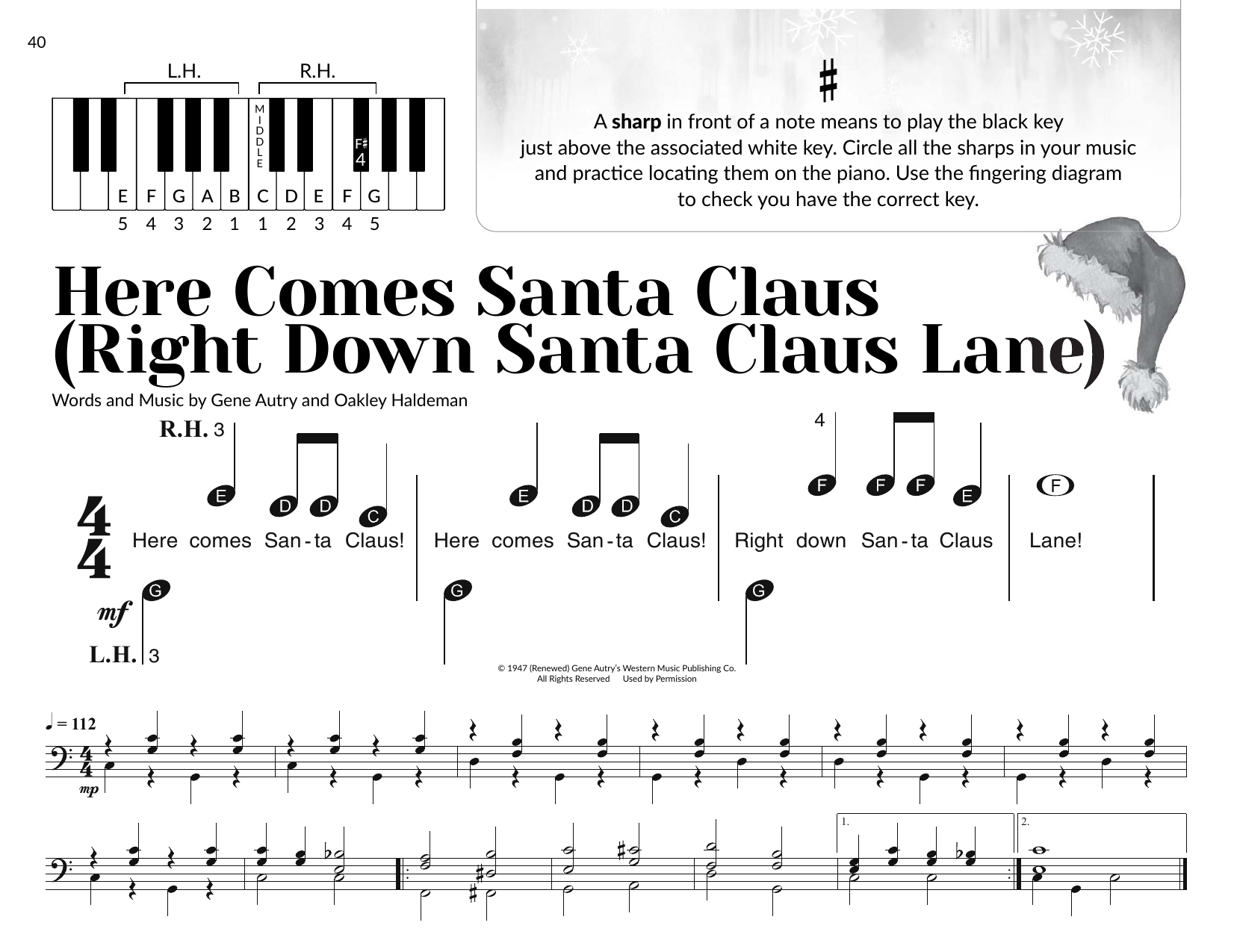 Product picture to: Here Comes Santa Claus (Right Down Santa Claus Lane) (arr. Brittany McCorriston)