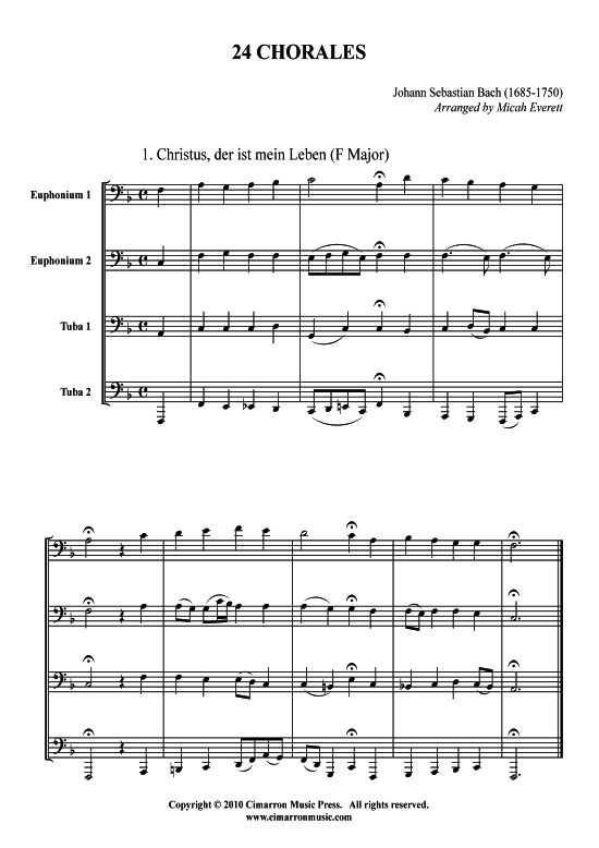 Product picture to: 24 Choräle J. S. Bach