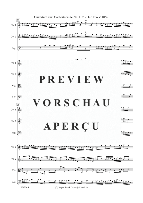 gallery: Ouverture aus: Orchestersuite Nr. 1 BWV 1066, , Kammerensemble für Oboen, Streicher und Basso Continuo