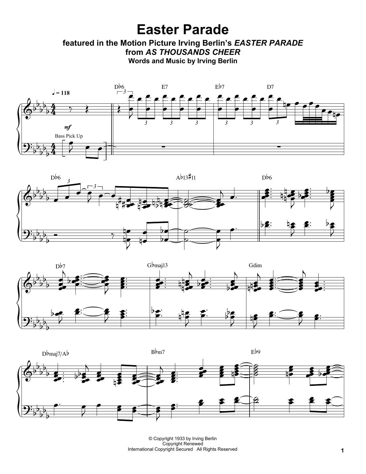 Produktbild zu: Easter Parade