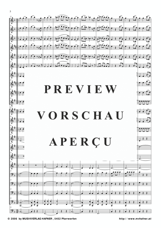 Product gallery: Page 9 of 11 Menuett aus der Haffner Sinfonie (KV 385, 1782), , (large wind orchestra)