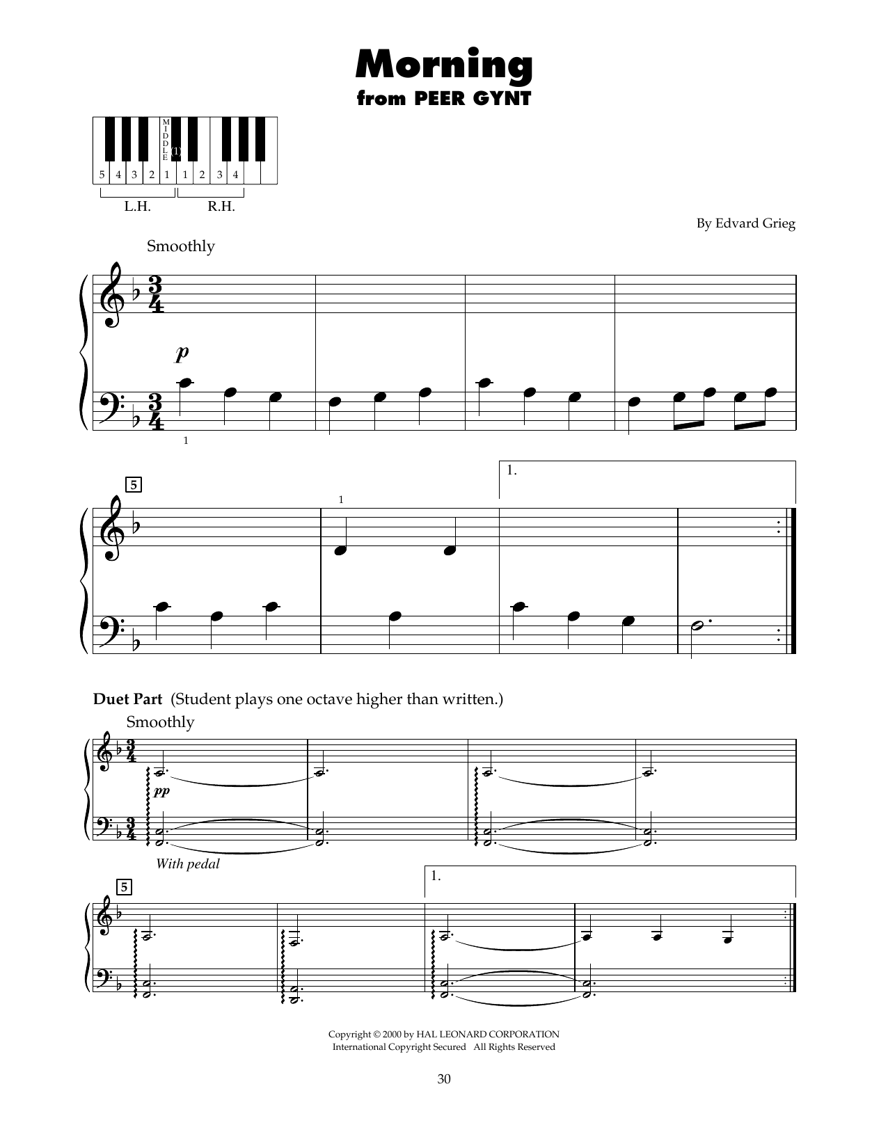 Product picture to: Morning (from Peer Gynt) (arr. Carol Klose)