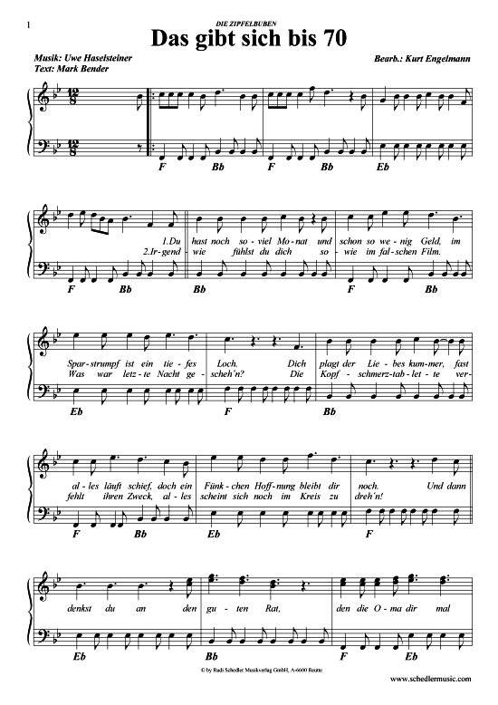 Produktbild zu: Das gibt sich bis 70 Zipfelbuben 