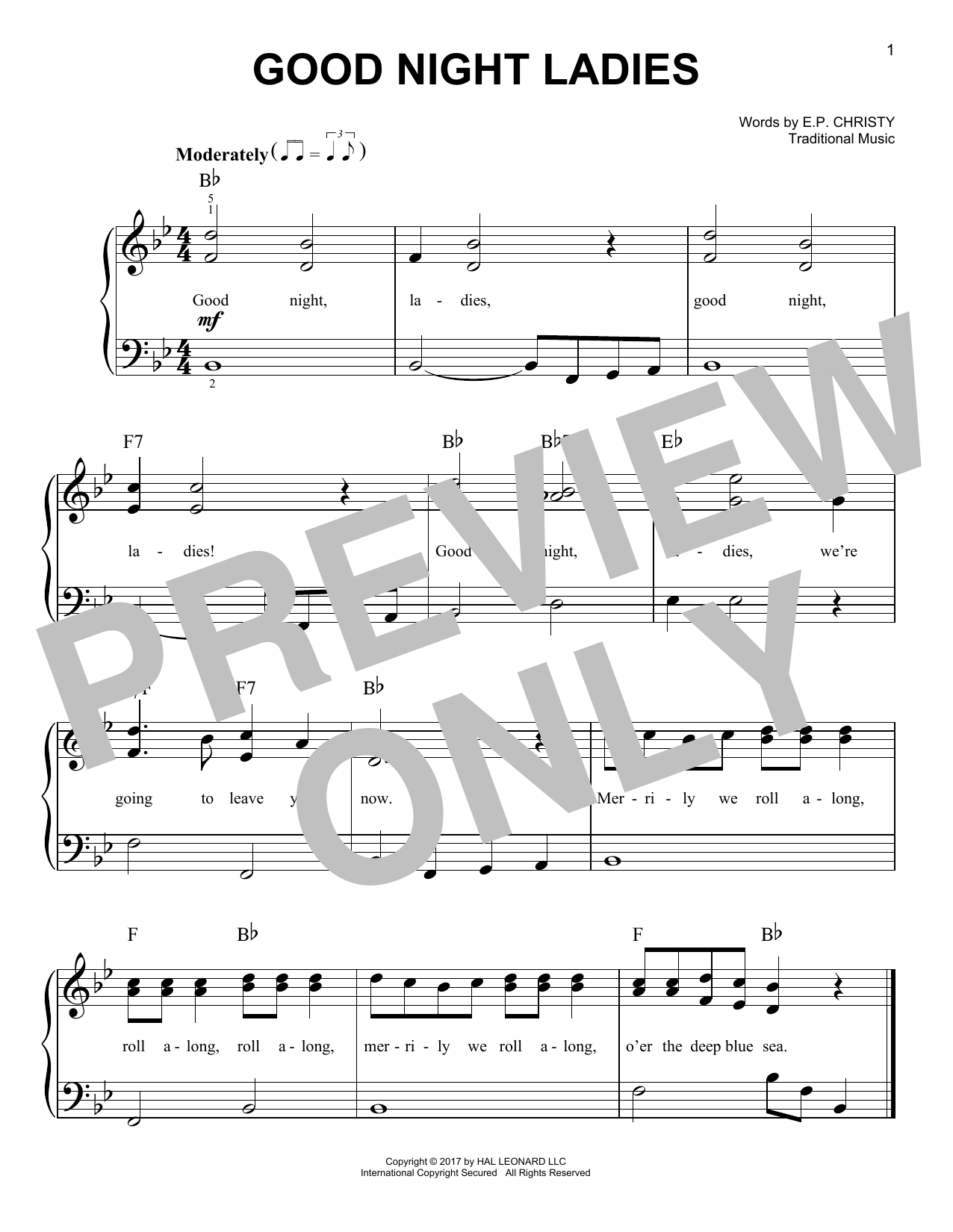 Product gallery: Page 1 of 1 Good Night Ladies, Traditional Music