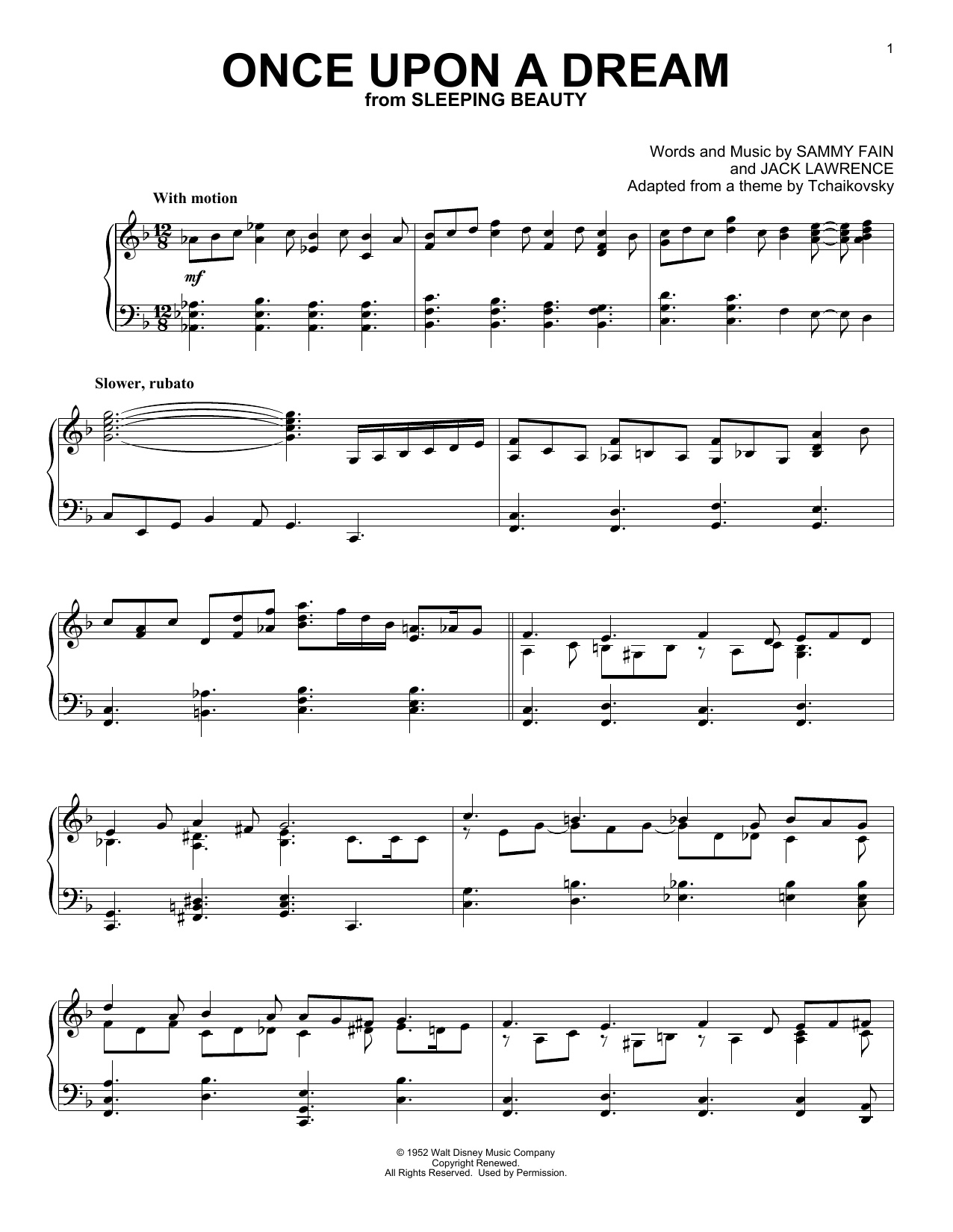 Produktbild zu: Once Upon A Dream (from Sleeping Beauty)
