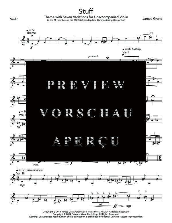 Produktgalerie: Seite 5 von 8 Stuff, , (Violine Solo)