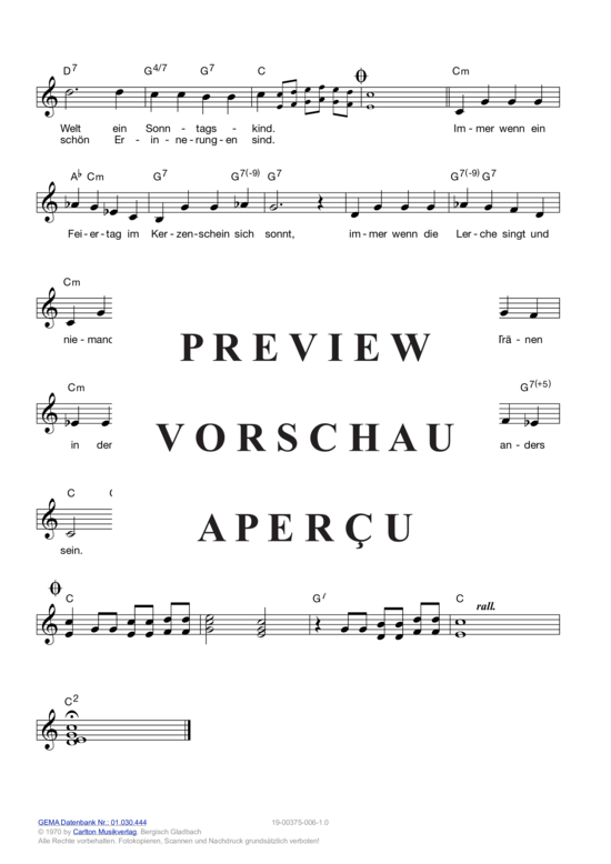 Produktgalerie: Seite 6 von 11 Ich hab geträumt, das Glück kam heut zu mir , Black, Roy, (Melodie-Stimmen in C/B/Es)