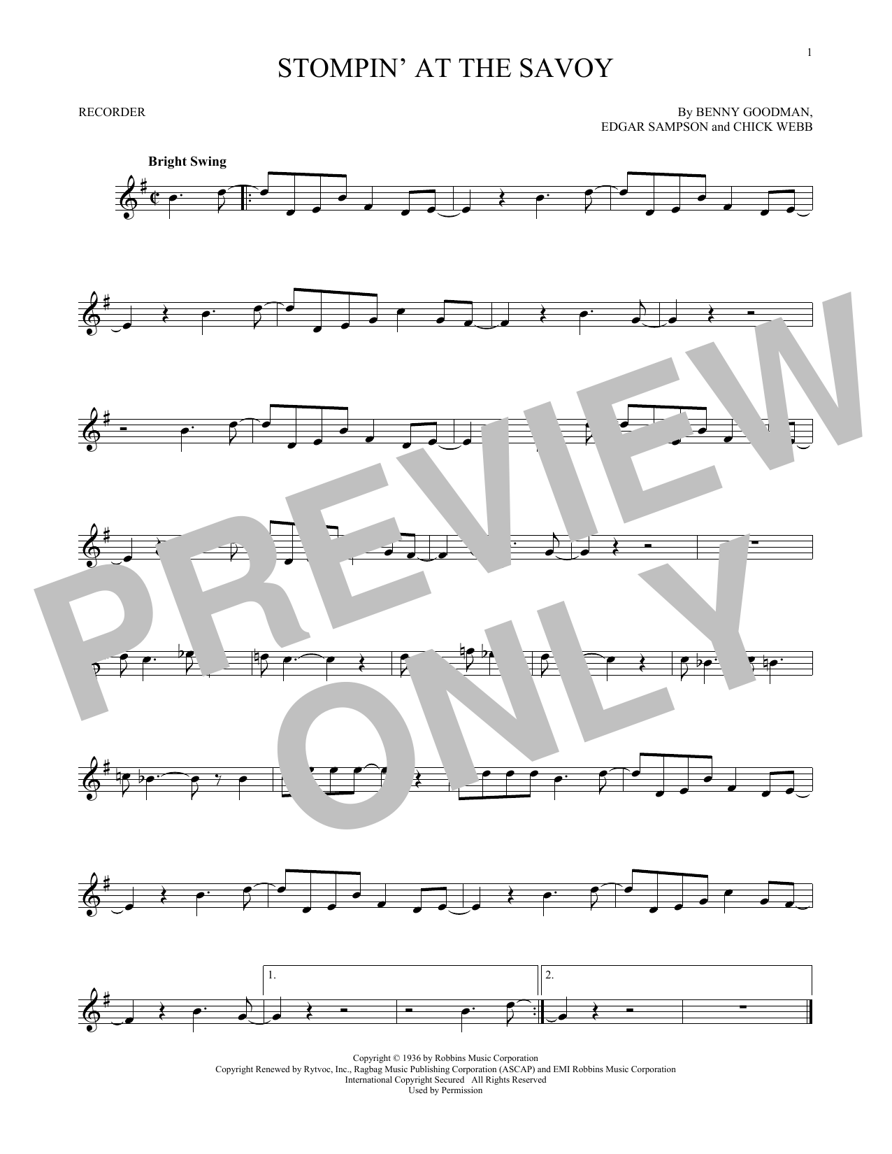 Product gallery: Page 1 of 1 Stompin' At The Savoy, Benny Goodman