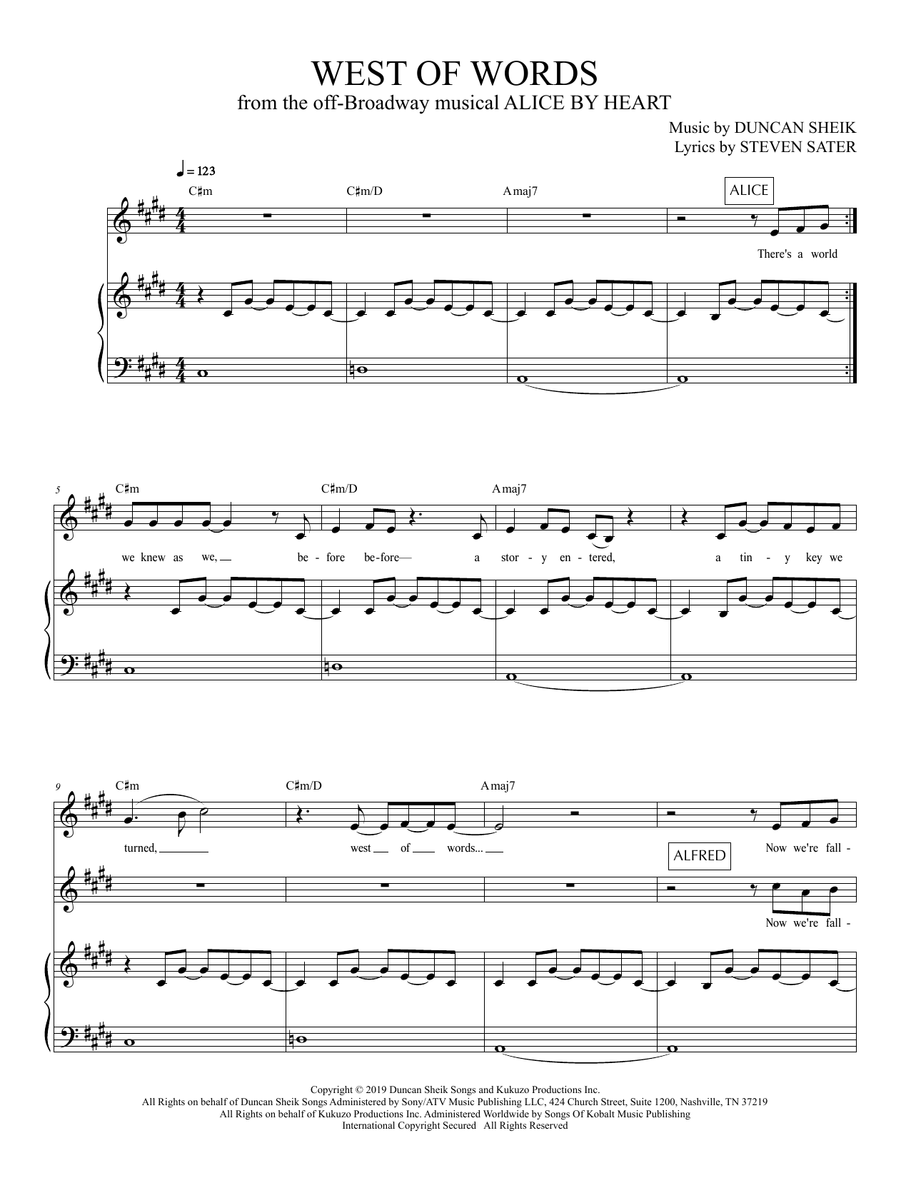 Produktbild zu: West Of Words (from Alice By Heart)