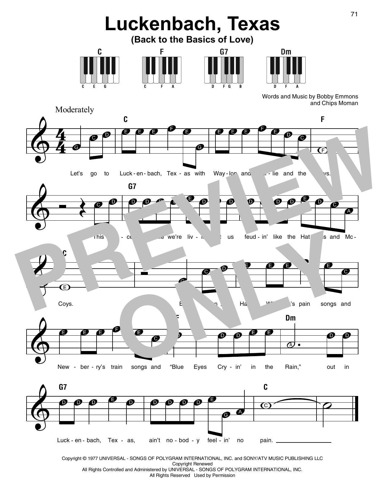 Product picture to: Luckenbach, Texas (Back To The Basics Of Love)