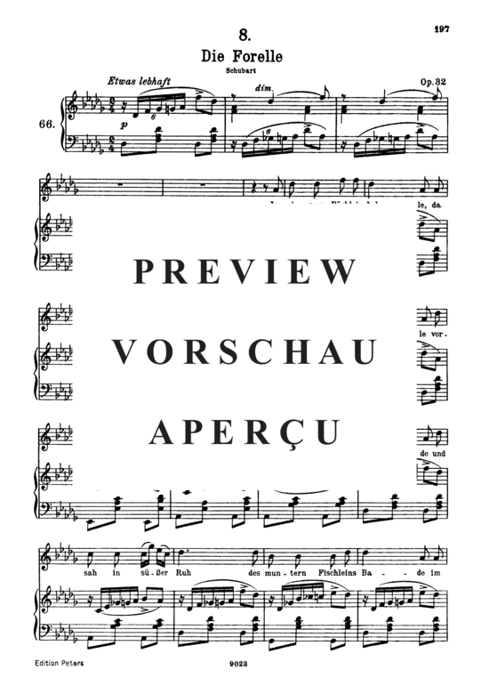gallery: Die Forelle D.550 , , (Gesang hoch + Klavier)