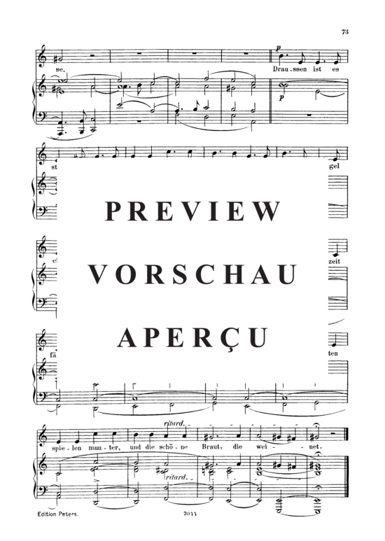 Product gallery: Page 3 of 3 Auf einer Burg, Op.39 No.7, , Low Voice and Piano