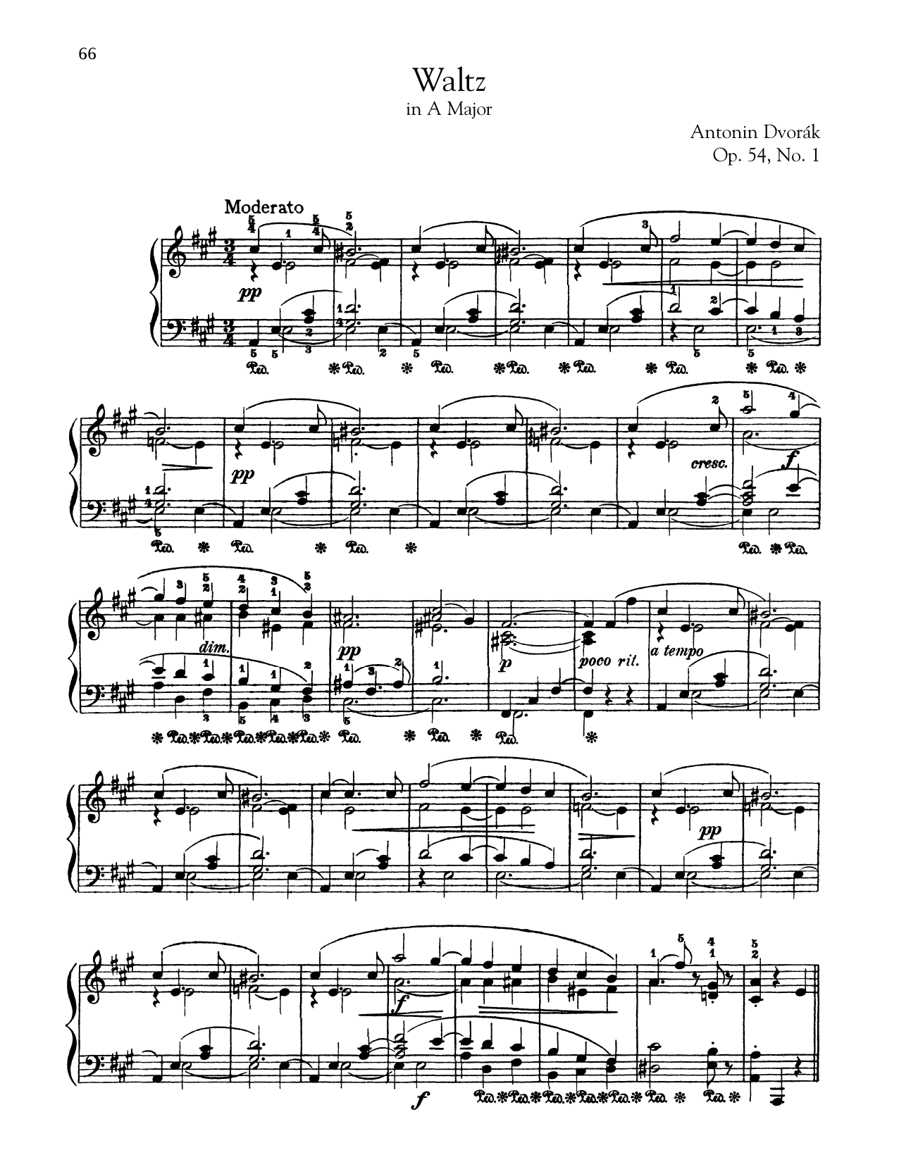 Product picture to: Waltz In A Major, Op. 54, No. 1