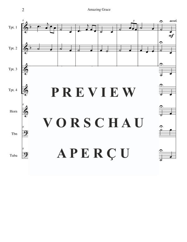 Produktgalerie: Seite 4 von 11 Amazing Grace, , Blechbläserensemble