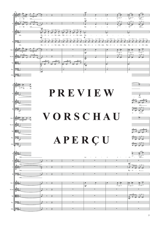 Product gallery: Page 10 of 27 Kyrie in memoriam Nathalie Hidalgo Sánchez (1982, Version II 2015) , ,  (3x mixed choir + 3x string quintet)