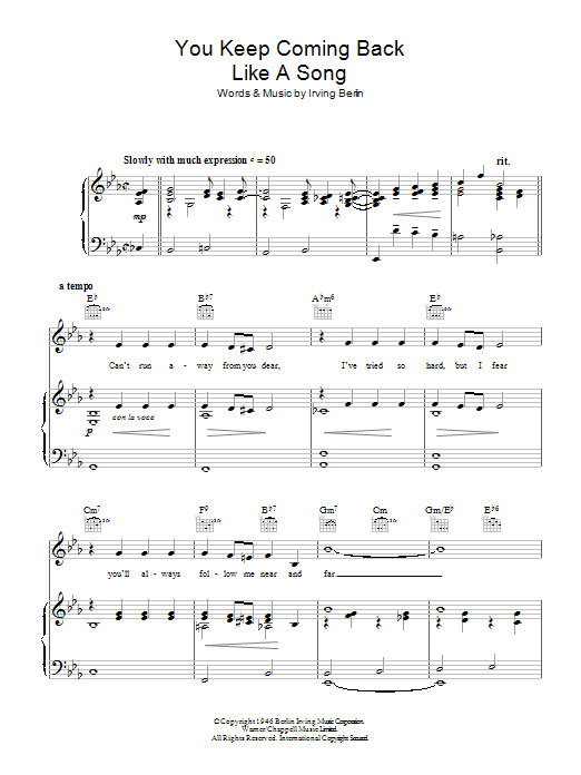 Product gallery: Page 1 of 1 You Keep Coming Back Like A Song, Bing Crosby