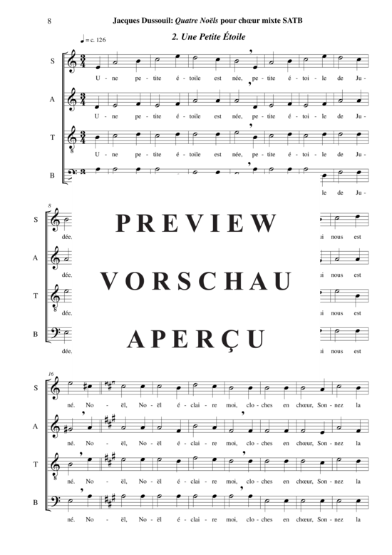 Product gallery: Page 9 of 21 Quatre Noëls , , (mixed choir SATB)