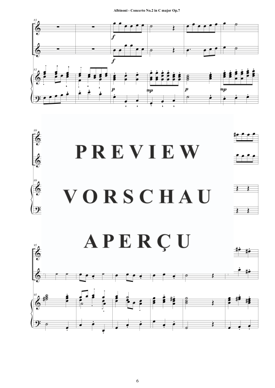 Product gallery: Page 7 of 11 Oboe Concerto No.2 in C-Dur Op.7, , 2 Oboes and Piano/Harpsichord
