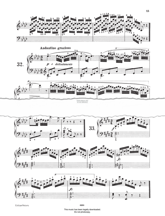 Produktgalerie: Seite 1 von 1 Study (Op. 821, No.33), Carl Czerny, Klavier