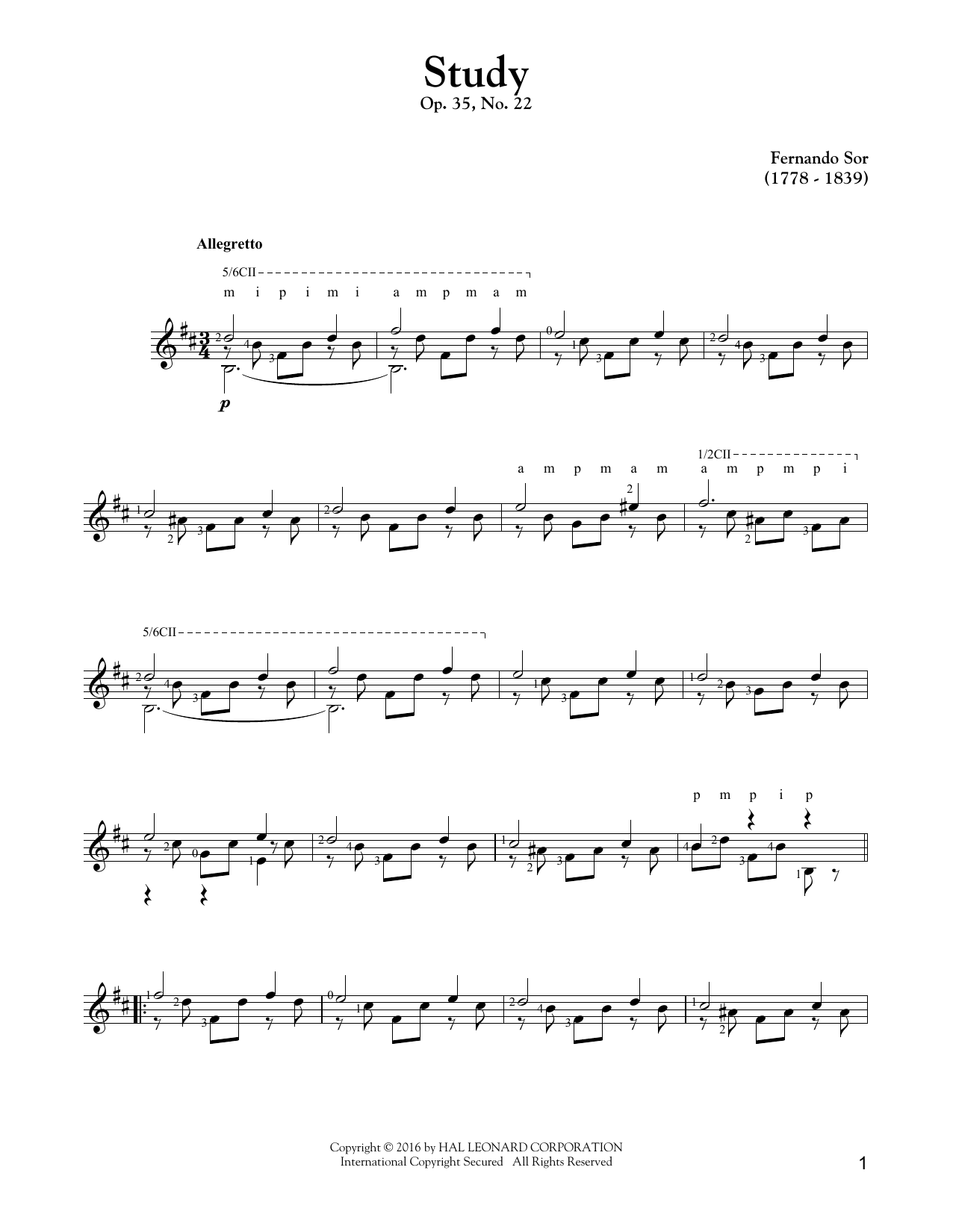 Product picture to: Study Op. 35, No. 22