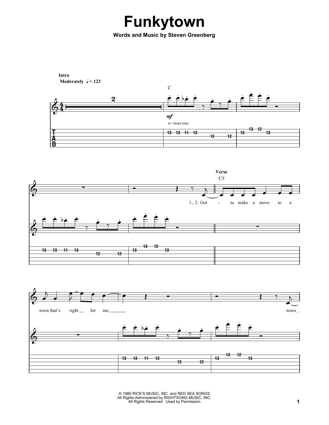 Product picture to:  Funkytown - Lipps Inc.