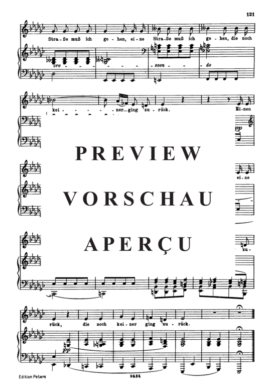 gallery: Der Wegweiser D.911-20 (Winterreise) , , . (Gesang tief + Klavier)