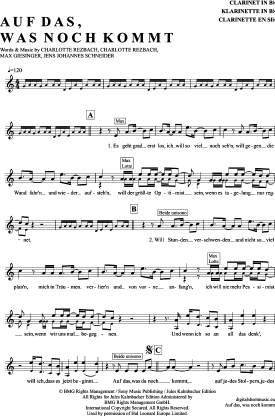 Product picture to: Auf Das, Was Noch Kommt Lotte und Max Giesinger