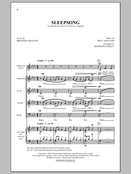 Produktbild zu: Sleepsong