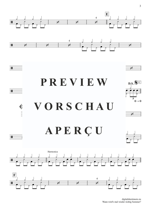 gallery: Wann wird’s mal wieder richtig Sommer , Carrell, Rudi, Drums