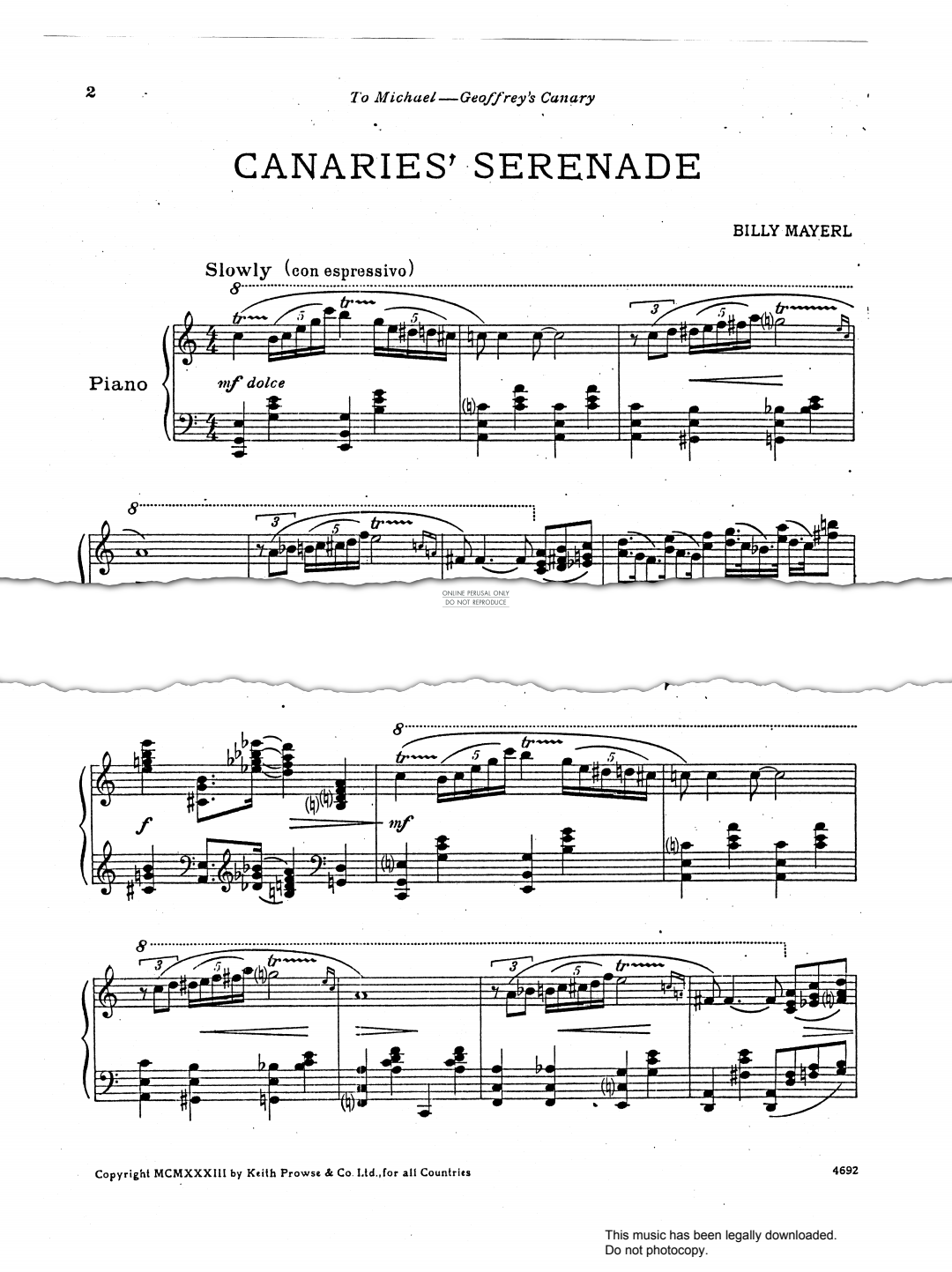 Product picture to: Canaries Serenade