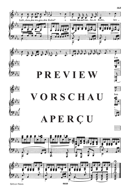 Product gallery: Page 5 of 5 Der liebliche Stern D.861, , Low Voice and Piano