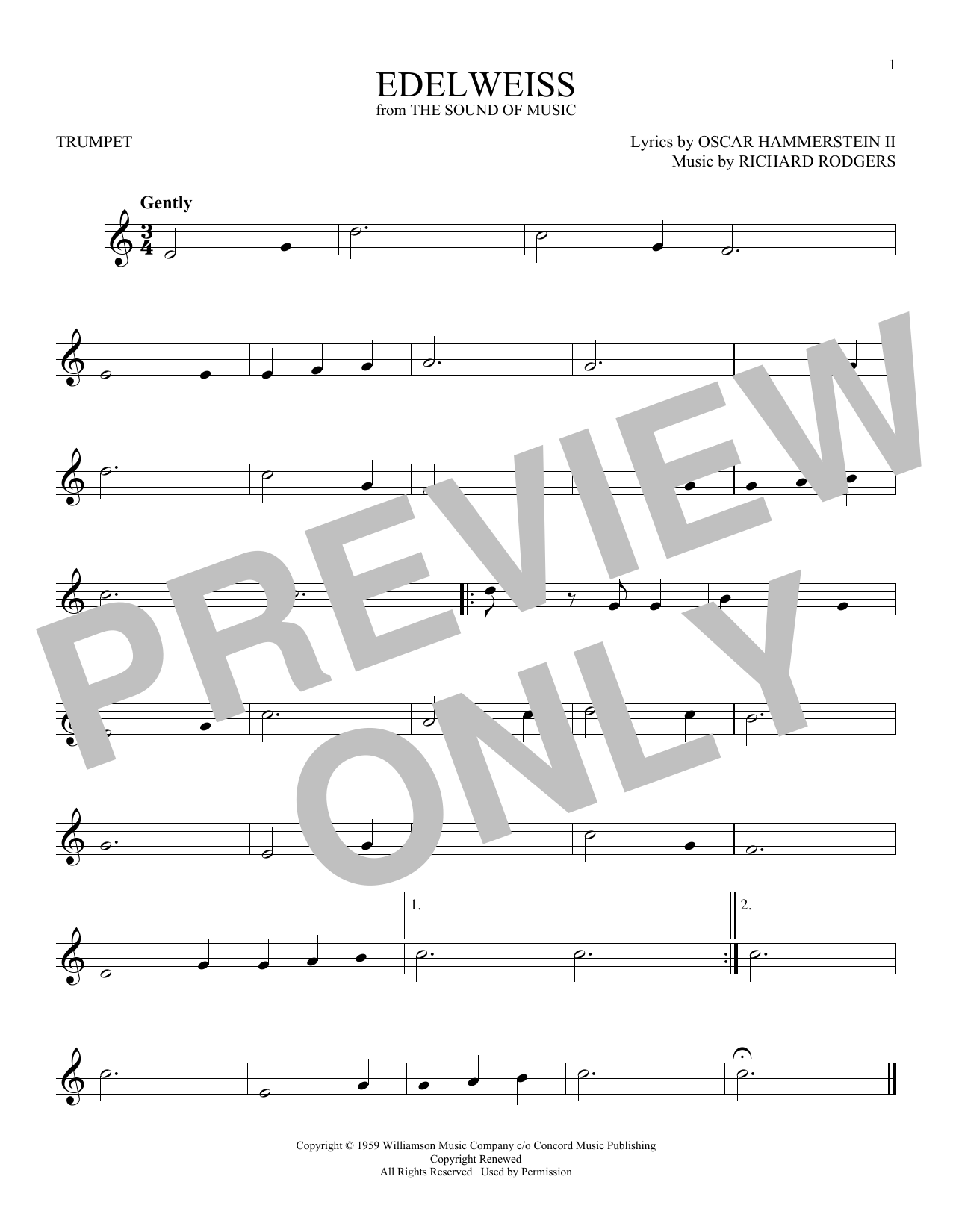 Product gallery: Page 1 of 1 Edelweiss, Rodgers & Hammerstein