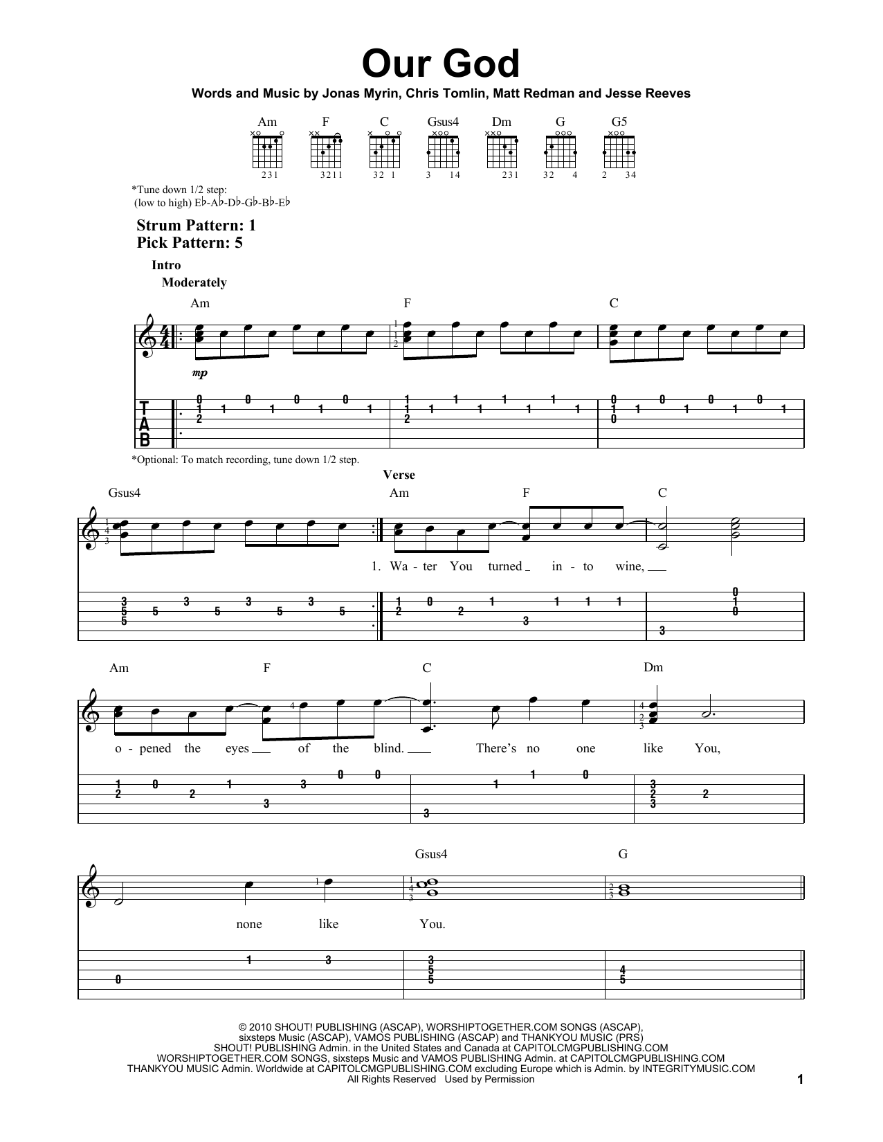 Product gallery: Page 1 of 1 Our God, Chris Tomlin
